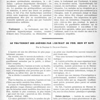 3853 - Page 3756 - Partie scientifique. Travaux Originaux. Psychiatrie de guerre. Le facteur émotionnel en général, par R. Benon / Le traitement des anémies par l'extrait de foie, rein et rate, par le Docteur S. Dejust-Defiol