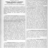 3871 - Page 3774 - Partie scientifique. L’Actualité Scientifique. Les Congrès. XXe Congrès Français de Médecine, Monpellier, 15-17 octobre 1929. Etiologie, pathogénie et physiologie pathologique de la scarlatine, M. Cantacuzène