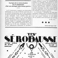 3921 - Page 3822-XIV - A travers l’officiel. L’allergine Jousset / A propos de la communication du Dr Camescasse « Sur une méningite tuberculeuse guérie »