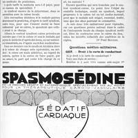 3972 - Page LXI-3873 - Correspondance. Assurances sociales. Exercice simultané de la médecine générale et des rayons X / Questions médico-militaires. Droit à la carte de combattant