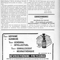 4028 - Page XLIX-3929 - De l’impropriété de certains termes médicaux / Correspondance. Accidents du travail. Prescription de spécialités pharmaceutiques et accidents du travail [Dr Paul Boudin]