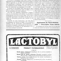 4031 - Page 3932-LII - Correspondance. Accidents du travail. Déclaration d’accidents survenus à des patrons agriculteurs assujettis volontaires / Application du Tarif Fallières. Prescription d’eaux minérales [Dr Fernand Decourt]