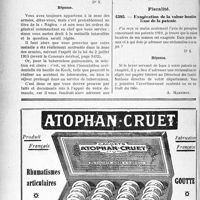 4037 - Page 3938-LVIII - Correspondance. Questions médico-militaires. Maladie contractée dans la zone des armées / Fiscalité. Exagération de la valeur locative. Base de la patente
