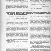 4159 - Page 5068 - Décrets. Code de la Route. Modification de l’arrêté du 28 juillet 1923 relatif à l’éclairage des véhicules automobiles / Circulaire portant instructions pour l’application du décret du 5 octobre 1929 concernant le code de la route et pour l’application de l’arrêté du 8 octobre 1929 relatif à l’éclairage des véhicules automobiles