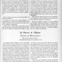 4238 - Page 35 - Les conférences. Le rôle du médecin dans la prophylaxie de la syphilis congénitale, par M. le Professeur A. Couvelaire / La Paresse de l'Enfant, (Causes Et Mécanismes), par le Dr Gilbert Robin