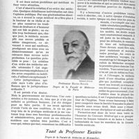 4257 - Page 54 - Lebanquet. Toasts et allocutions. Allocution de M. le Professeur Henri Roger / Toast du Professeur Euzière