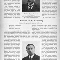 4267 - Page 60 - Lebanquet. Toasts et allocutions. Discours du Dr Paul Fumouze / Allocution de M. Hartenberg