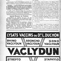 0005 - Page 4-VI - Renseignements / Dernières nouvelles. Nécrologie [Dr Raymond Seyer, Dr Charles Séguin, Docteur Louis-Marie Coudray]
