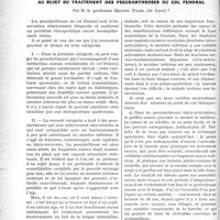 0025 - Page 24 - Partie scientifique. Travaux Originaux. Clinique médicale des enfants, Hôpital des Enfants-Malades : Prof. P. Nobécourt. Les pneumococcies chez les enfants / Au sujet du traitement des pseudarthroses du col fémoral, par M. le professeur Maurice Patel