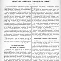 0055 - Page 54 - Partie professionnelle, Hygiène, Assistance, Mutualité, Intérêts corporatifs, Variétés. Comptes rendus, documents, pièces officielles. Sou médical. Assemblée générale ordinaire du 16 Novembre 1930 / Fédération thermale et climatique des pyrénées, Octobre 1930
