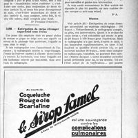 0074 - Page LXXI-73 - Correspondance. Application du Tarif Fallières. Consultation de nuit entre confrères / Extirpation de corps étranger superficiel sous écran