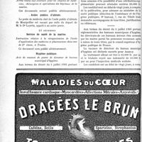 0083 - Page 82-VIII - A travers l’officiel. Serivce de santé militaire / Service de santé de la Marine / Asiles publics d’aliénés / Service de santé de la marine / Hygiène publique