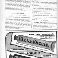 0087 - Page 86-XII - A travers l’officiel. Assurances sociales / Service de santé militaire / Tribunaux départementaux des pensions