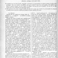 0119 - Page 118 - Partie professionnelle, Hygiène, Assistance, Mutualité, Intérêts corporatifs, Variétés. Travaux Originaux. Jurisprudence. Responsabilité civile. — Erreur de diagnostic [Dr Paul Boudin]