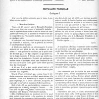 0121 - Page 120 - Partie professionnelle, Hygiène, Assistance, Mutualité, Intérêts corporatifs, Variétés. Travaux Originaux. Jurisprudence. Responsabilité civile. — Erreur de diagnostic [Dr Paul Boudin] / Mutualité familiale. Critiques ? [A. Gassot]