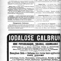 0149 - Page 148-VI - Renseignements / Dernières nouvelles. Académie de médecine / Hôpital Foch / Hôpital Saint-Michel / A la mémoire du Dr Delagenière