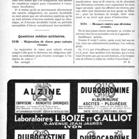0219 - Page 218-LXXII - Correspondance. Assurances Sociales. Assurance facultative et assurance spéciale / Questions médico-militaires. Majoration de classe pour enfants vivants / Recours contre une décision erronée