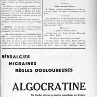 0226 - Page VII-225 - Dernières nouvelles. Hôpital Bon-Secours / Hospices civils de Chalon-sur-Saône (Saône-et-Loire) / Naissance / A nos confrères anciens élèves du Lycée Louis-le-Grand / A travers l’officiel. Service de santé militaire
