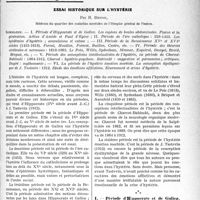 0238 - Page 237 - Partie scientifique. Travaux Originaux. Essai historique sur l'hystérie, par R. Benon