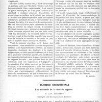 0245 - Page 244 - Partie scientifique. Travaux Originaux. Essai historique sur l'hystérie, par R. Benon / Clinique chirurgicale. Les accidents de la dent de sagesse, M. J.-P. Tourneux