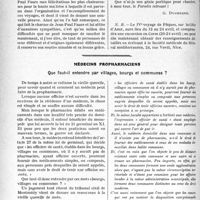 0267 - Page 266 - Partie professionnelle, Hygiène, Assistasse, Mutualité, Intérêts corporatifs, Variétés. Travaux Originaux. Le VIIe voyage médical sur la cote-d'azur de la société médicale du littoral méditerranéen. Le Paradis Retrouvé / Médecins propharmaciens. Que faut-il entendre par villages, bourgs et communes ? [Dr Paul Boudin]