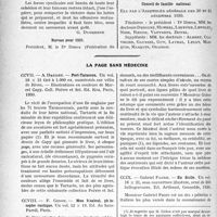0281 - Page 280 - Partie professionnelle, Hygiène, Assistasse, Mutualité, Intérêts corporatifs, Variétés. Travaux Originaux. Jurisprudence. Impressions de l’assemblée de la confédération des syndicats médicaux, 20-21 décembre 1930, par le Dr Gabriel Batier / La page sans médecine