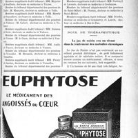 0290 - Page LXVII-289 - A travers l’officiel. Pensions militaires. Tribunaux départementaux des pensions, (Suite et fin.) / Note de thérapeutique. Le jus de raisin cru ou vivant dans le traitement des maladies chroniques
