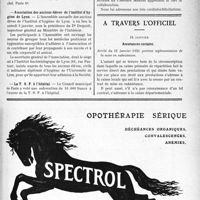 0302 - Page VII-301 - Dernières nouvelles. Institut Bénito Mussolini, à Rome / Association des anciens élèves de l’institut d’hygiène de Lyon / La T. S. F. à l’hôpital / Syndicat des médecins légistes français / A travers l’officiel. Assurances sociales
