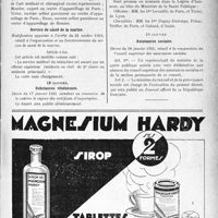 0306 - Page XI-305 - A travers l’officiel. Légion d’honneur / Service de santé de la marine / Substances vénéneuses / Service de Santé militaire / Légion d’honneur / Assurances sociales