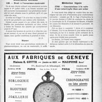 0372 - Page LXXIII-371 - Correspondance. Accidents du travail. Soins au fils d’un cultivateur assujetti volontaire à la législation sur les accidents du travail / Assurances sociales. Droit à l’assurance-maternité / Médecine légale. Constatations à la suite d’une catastrophe dans une usine