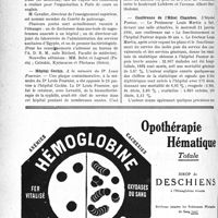 0377 - Page 376-VI - Dernières nouvelles. Association pour le développement des relations médicales (A. D. R. M.) / Hôpital Cochin / La rue Jean-Sicard à Paris / Conférence de l’Hôtel Chambon