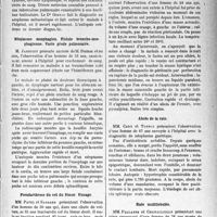 0406 - Page 405 - Partie scientifique. L’Actualité Scientifique. Les Sociétés Savantes. Lyon. Société des sciences médicales. Cancer pulmonaire secondaire à un cancer du testicule / Néoplasme oesophagien. Fistule broncho-oesophagienne. Vaste géode pulmonaire / Pseudarthrose du col du fémur. Vissage / Perforation d’abcès ovarien en péritoine libre / Abcès de la rate / Rate multilobulée