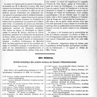 0430 - Page 429 - Partie professionnelle, Hygiène, Assistance, Mutualité, Intérêts corporatifs, Variétés. Comptes rendus, documents, pièces officielles. Le deuxième congrès de l'école des parents / Sou médical. Extrait analytique des procès-verbaux du Conseil d’Administration
