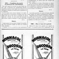 0446 - Page LXXI-445 - Correspondance. Fiscalité. Justification des dépenses. Rôle de la Commission consultative / Conditions du sursis au paiement des contributions / Emploi des timbres / Base et taux de la patente