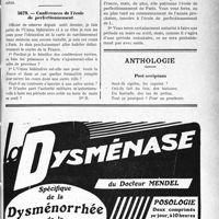 0448 - Page LXXIII-447 - Correspondance. Questions médico-militaires. Conférences de l’école de perfectionnement / Anthologie. poste-scriptum