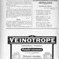 0507 - Page 504-XXXVIII - Correspondance. Fiscalité. Les honoraires encaissés doivent seuls être portés en recettes professionnelles / Patente sur une clinique n'appartenant pas au médecin / Anthologie. Variation sur Horace