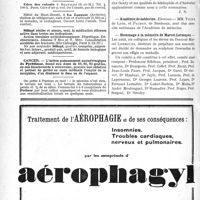 0513 - Page 510-VI - Demandes et offres / Dernières Nouvelles. Académie de médecine / Académie de médecine / Hommage à la mémoire de Marcel Lermoyez