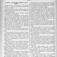 0545 - Page 542 - Partie Scientifique. L'Actualité Scientifique. Les Congrès. VIIIe Congrès international de dermatologie et de syphiligraphie. Immunité, superinfection, réinfection dans la syphilis – M. Mario Truffi