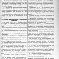 0546 - Page 543 - Partie Scientifique. L'Actualité Scientifique. Les Congrès. VIIIe Congrès international de dermatologie et de syphiligraphie. Immunité, superinfection, réinfection dans la syphilis – M. Mario Truffi / De l'immunité, de la réinfection, de la superinfection syphilitique – M. Al. Brown / Etat réfractaire des lapins syphilitiques à la réinoculation (superinfection et réinfection) – M. Matsumoto / Récidivescutanéo-muqueuses dans la syphilis primaire et leur différenciation des réinfections – MM. John H. Stokes, Harold N. Cok, Joseph E. Moore, Paul A. O'Lemy, Thomas Parran, Udo J. Wile