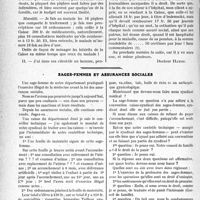 0551 - Page 548 - Partie Professionnelle, Hygiène, Assistance, Mutualité, Intérêts corporatifs, Variétés. Travaux Originaux. L’Actualité Professionnelle. Les imperfections, les lacunes, les brimades de l'assurance-maladie [G. Duchesne] / Sages-femmes et assurances sociales [Dr Paul Boudin]