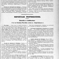 0572 - Page 569 - Partie Professionnelle, Hygiène, Assistance, Mutualité, Intérêts corporatifs, Variétés. Hôpitaux de l’assistance publique de Paris. Enseignement, concours, avis divers / Reportage Professionnel. Nouvelles et Informations. Nécrologie [Dr Martin-Deschamps, Dr Thirard, Dr Hédoire, Dr Fabre, Dr Pouvreau, Dr Pinet, Dr Fontan, Dr Blanc, Dr Nieppe, Dr Georges Weiss, Dr Margnat, Dr Zarifian, Dr Jean Raulin-piat, Dr Quiret, Dr Henri Bureau] / Faculté de médecine de Bordeaux / Un Congrès abolitioniste à Strasbourg et à Colmar en 1931 / Société nationale de chirurgie / La caravane universitaire / Faculté de médecine de Lyon