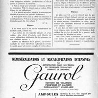 0579 - Page 576-LXVIII - A travers l’officiel. Questions médico-militaires. Promotion au grade de médecin-lieutenant / Fin des obligations militaires Père de six enfants / Proposition pour la légion d’honneur