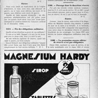 0580 - Page LXIX-577 - A travers l’officiel. Questions médico-militaires. Droit au traitement de la légion d’honneur / Fin des obligations militaires / Passage dans la deuxième réserve / La promotion comme officier de réserve n’est pas obligatoire