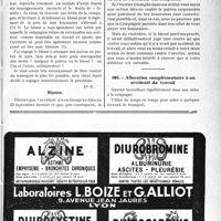 0582 - Page LXXI-579 - A travers l’officiel. Accidents du Travail. Constatation d’accident par la Compagnie / Allocation complémentaire à un accidenté du travail