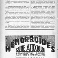 0593 - Page 590-X - Dernières Nouvelles. Foire de Lyon 1931 / Dispensaires anti-tuberculeux de l’Aube / Mariage / Fiançailles / La souscription de l’Infirmerie de la Maison du Médecin