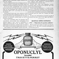 0660 - Page LXXIII-657 - Correspondance. Questions médico-militaires. Majoration de pension militaire