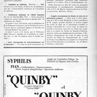 0666 - Page VII-663 - Dernières Nouvelles. Nécrologie [Mademoiselle Sarah Zartarian] / Académie de médecine / Conférences médicales de l’Hôtel Chambon / Cours international de perfectionnement sur la tuberculose / Congrès international des Écoles de plein air et préventoria scolaires