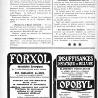 0667 - Page 664-VIII - Dernières Nouvelles. Société des sciences médicales et biologiques de Montpellier et du Languedoc méditerranéen / Ministère de la Marine marchande / Hospices civils d’Orléans / Hôpital de Saint-Denis / Dispensaires antituberculeux de l’Eure / Les laboratoires de la « Panbiline »