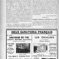 0673 - Page 670-XIV - A travers l’officiel. Réponses des Ministres aux questions des Parlementaires. Conditions d’admission à l’allocation aux femmes en couches / Conditions d’admission à l’assistance aux vieillards