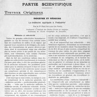 0676 - Page 673 - Propos du Jour. Le service social et la protection de l’enfance. Une conférence du Prof. Couvelaire aux amis de l’Université de Paris [J. Noir] / Partie Scientifique. Travaux Originaux. Industrie et médecine. La médecine appliquée à l’industrie, par le Dr Paul Sollier. Médecine et collectivité